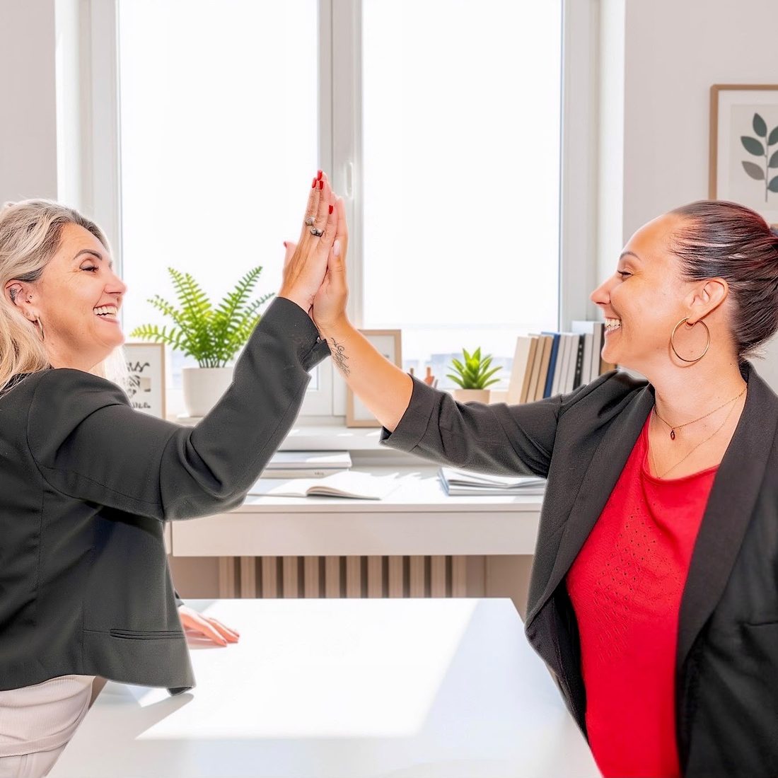 Candy et Amanda célèbrent une réussite - Le Temps d'1 Service Pro, Tourves (Var)